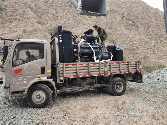 600KW上(shàng)柴股份為蘭合(hé)鐵路西固隧道(dào)施工